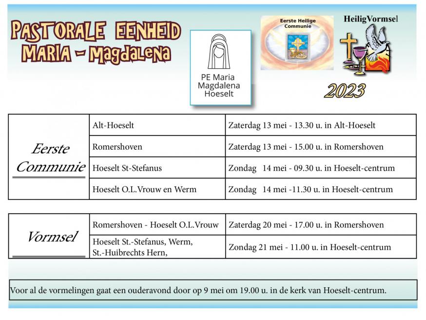 Eerste Communie en Vormsel - Sint-Jan 's-Hertogenbosch